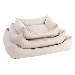 Flamingo Hundebett Baldar rechteckig beige
