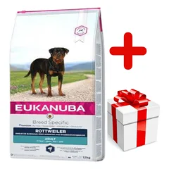EUKANUBA Adult Rottweiler 12kg + STAIGMENA ŠUNIUI