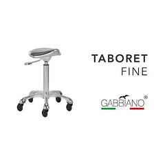 Gabbiano Roll Speed - kirpimo kėdutė su kontūruota odine sėdyne, ratukai su guoliais, Złoty / Fine — 2 nuotrauka