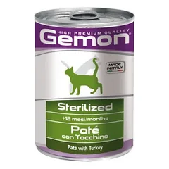 Gemon Cat Sterilised Pate with Turkey 400 g parduotuvėje petreon.lt
