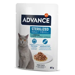 ADVANCE Wet Sterilized Codfish 85G*12vnt — 1 nuotrauka