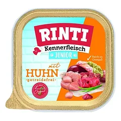 Rinti Kennerfleisch Plus Junior drėgnas maistas šunims 9 x 300 g