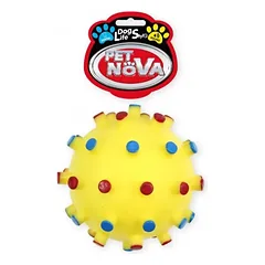 PETNOVA žaislas cypiantis spygliuotas kamuolys 12cm 2vnt