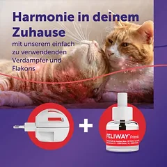 FELIWAY Friends raminanti priemonė katėms, 30 dienų feromonų garintuvo pradinis rinkinys: garintuvas + buteliukas — 3 nuotrauka