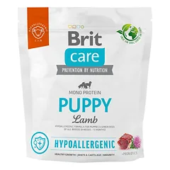 Brit Care Hypoallergenic Puppy Lamb & Rice sausas ėdalas šuniukams su ėriena ir ryžiais, 1 kg