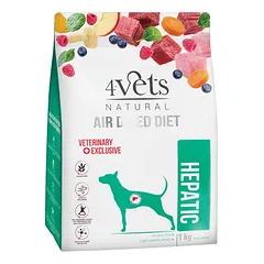 DOLINA NOTECI 4Vets Natural Hepatic sausas pašaras šunims, sergantiems kepenų ligomis, 1kg