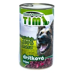 Timas šuo sutrumpintas, konservuoti 1200 g