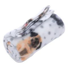 zooplus Basics pliušinė antklodė Dogs & Dots, L 100 x B 70 cm — 5 nuotrauka