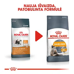 ROYAL CANIN FCN Hair&skin care sausas maistas katėms, sveikam kailiui ir odai 2 kg — 2 nuotrauka