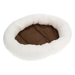 zooplus Exclusive guolis katėms Fluffy 2in1, vilnonė balta: L 50 x B 42 x H 7,5 cm — 3 nuotrauka