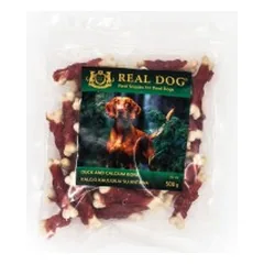 Real Dog SNACKS Kalcio kauliukai su antiena 500g