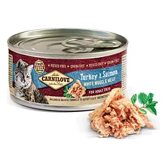 Carnilove kons. katėms skard. Turkey&Salmon 12x100g