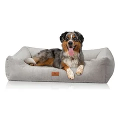 Knuffelwuff guolis šunims iš kordo su rankų darbo audinio išvaizda Olivia, Vidutiniams 11–25 kg — 5 nuotrauka