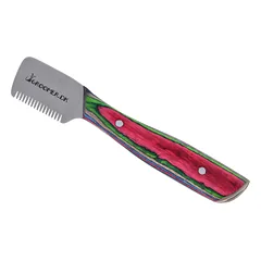 Groomer.dk Classic Trimmer Rainbow Edition - profesionalus klasikinis trimeris su spalvinga medine rankena