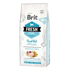Brit Fresh Fish with Pumpkin Adult Large sausas maistas didelių veislių šunims su žuvimi ir molūgu 2,5kg. – 12kg.