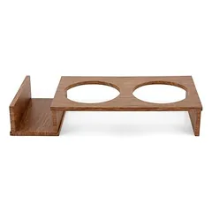 CanadianCat Company Cat Diner maitinimo baras katėms, Metalas: 2 x 250 ml, Ø 15 cm — 4 nuotrauka