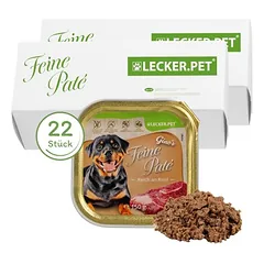 Lyra Pet Lecker.Pet® Gino's Feine Paté su jautiena, drėgnas maistas šunims, 33 x 150 g — 2 nuotrauka