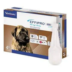 Virbac Effipro Duo 402 mg užlašinamasis tirpalas šunims 40-60 kg, N4