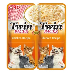 Ciao Twin Packs vištiena sultinyje skanėstas katėms, 2x40 g