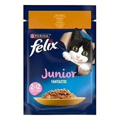 FELIX Junior vištienos želė - paketėlis 85g nuotrauka