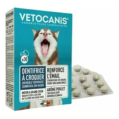 Vetocanis Chewable Toothpaste Tablets for Dogs N30 — 3 nuotrauka