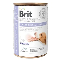 BRIT Veterinary Diet Gastrointestinal Salmon with PeaBRIT lašišos ir žirnių ėdalas jautriam šunų virškinamajam traktui 400 g