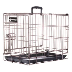Flamingo Ebo Taupe - metalinis šunų narvas, XS: