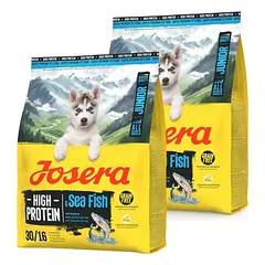 JOSERA High Protein Junior Sea Fish 2x900g baltymų turtingas maistas šuniukams