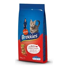 Brekkies Cat Beef visavertis sausas maistas suaugusiems katėms su jautiena ir daržovėmis, 15 kg