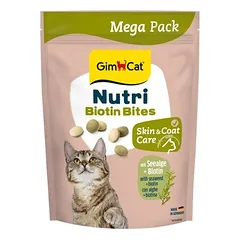 GimCat Nutri Biotin Bites Jūros dumbliai skanėstas katėms odos ir kailio sveikatai, 425 g