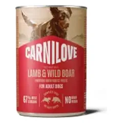 CARNILOVE Dog konservai Wild Meat LAMB & WILD BOAR