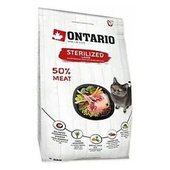 Ontario Cat Sterilized Lamb 2 kg parduotuvėje 1petshop.lt