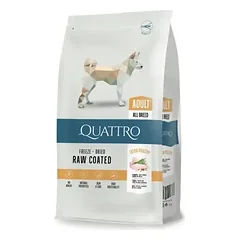 QUATTRO sausas visų veislių suaugusių šunų pašaras Extra poultry (45ft), 3kg parduotuvėje pethappy.lt
