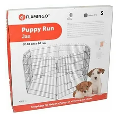 Flamingo Jax S Puppy Run Silver, Diameter 160 cm, Height 80 cm
