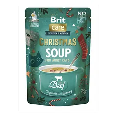 BRIT CARE Cat Soup Christmas sriubų katėms rinkinys 15 vnt x 75 g — 2 nuotrauka