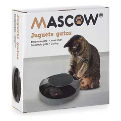 Žaislas katėms "Pagauk pelę" 26x7x25,5 cm pilkas Mascow — 3 nuotrauka