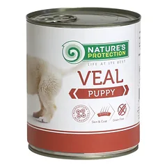 NATURE’S PROTECTION PUPPY VEAL KONSERVUOTAS PAŠARAS ŠUNIMS 800g