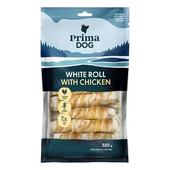 PrimaDog baltas odos suktinis su vištiena 13 cm, 15 vnt – 550 g