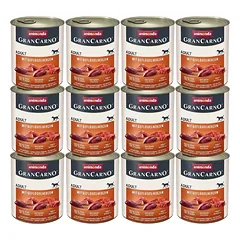 ANIMONDA GranCarno Kiauliena su paukštienos širdimis šunims 12x800 g