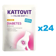 KATTOVIT Feline Diet Diabetes Chicken vištiena 24 x 85 g
