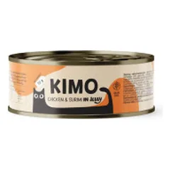 KIMO konservuotas pašaras katėms su vištiena ir surimi, 70 g parduotuvėje vet1.lt