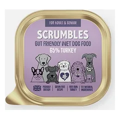 Scrumbles be grūdų šlapias šunų maistas su kalakutiena, 150 g