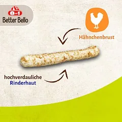 8in1 Better Bello Chicken Roll skanėstai šunims, 80 - 124 g — 3 nuotrauka