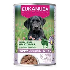 Eukanuba Life Care konservai šuniukams su ėriena ir bulvėmis, 400 g
