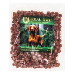 Real Dog SNACKS Mini suši antiena su menke 500g