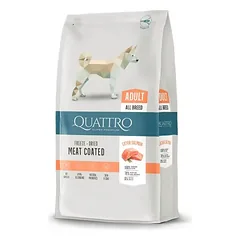 Quattro sausas maistas suaugusiems visų veislių šunims su lašiša 3 kg
