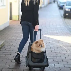 Kerbl Pet kelioninis krepšys su ratukais Trolley Vacation, L 41 x B 26 x H 55 cm — 2 nuotrauka
