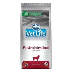 Farmina Vet Life Gastrointestinal Dietinis visavertis pašaras suaugusiems šunims žarnyno absorbcijos sutrikimų mažinimui 12 kg parduotuvėje petbaze.lt