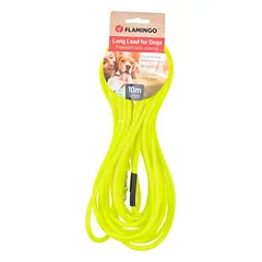 Flamingo treniruočių ir ilgas pavadėlis šunims Caspar, fluo geltonas, Ilgis: 10 m — 2 nuotrauka
