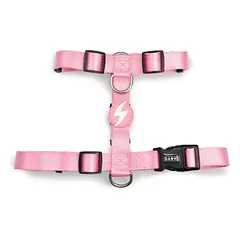 Dashi Solid Back Harness Baby Pink - reguliuojamas apsauginis diržas šunims, šviesiai rožinė — 5 nuotrauka
